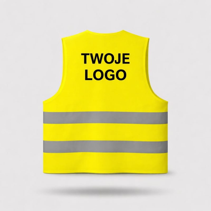 Kamizelki odblaskowe z nadrukiem