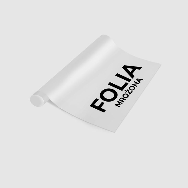 Folia szroniona z nadrukiem