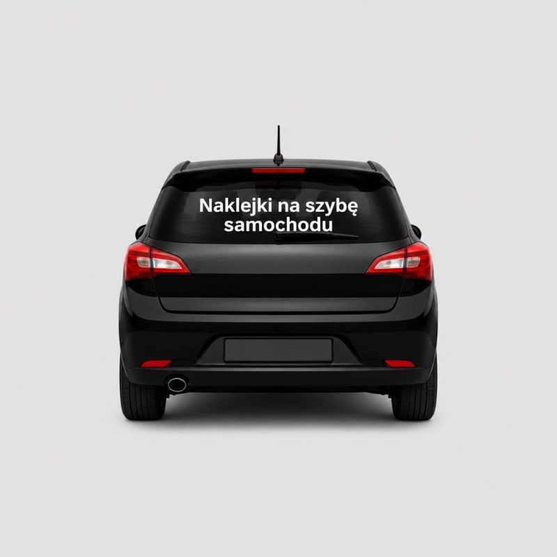 Naklejki na szybę samochodu
