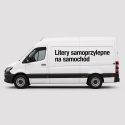 litery samoprzylepne na samochod